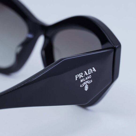 ?️ New Prada PR07YSF 1AB0A7 Sunglasses - Black Frame, Grey Gradient Lenses main image 4